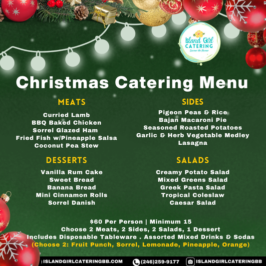 Seasonal Catering Menu