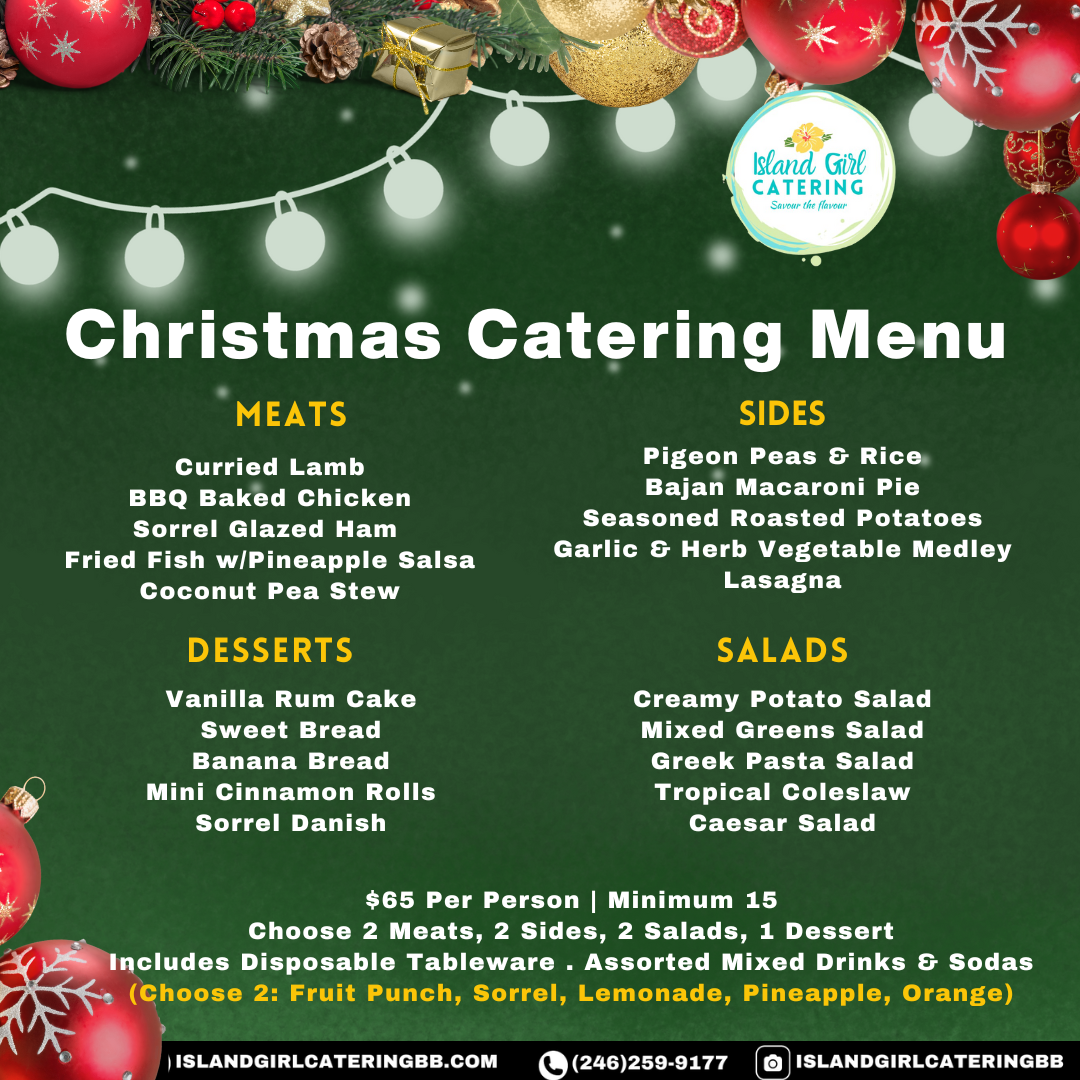 Seasonal Catering Menu